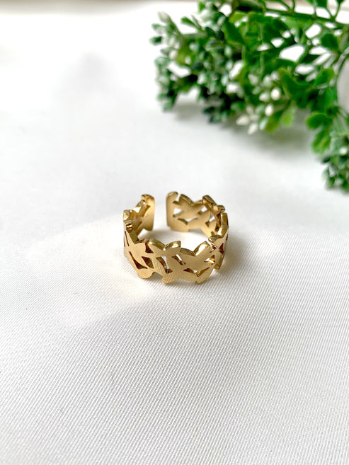 Golden Leaf Ring