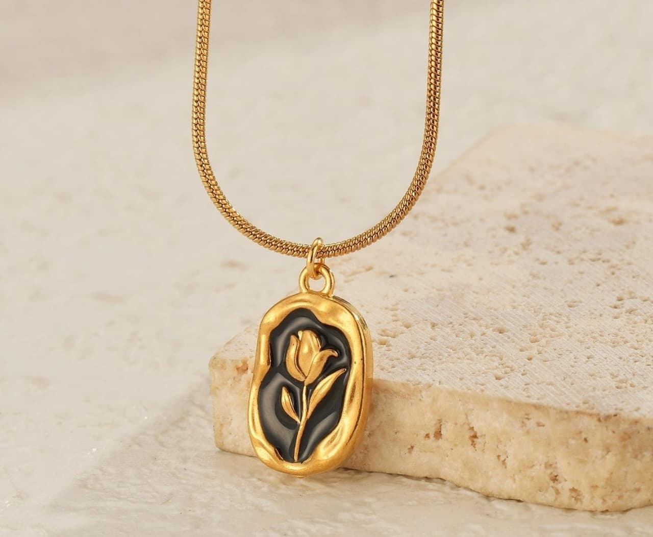 Black Rose Necklace
