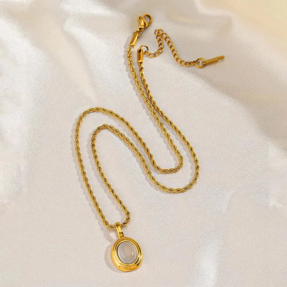 White Rope Chain Necklace