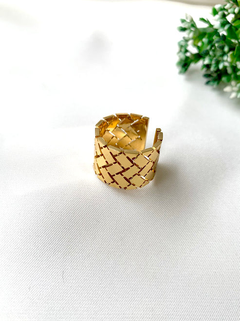 Golden Weave Ring