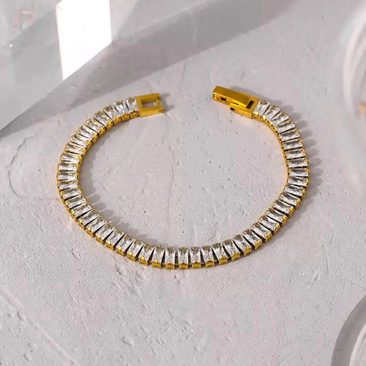 Golden Tennis Bracelet
