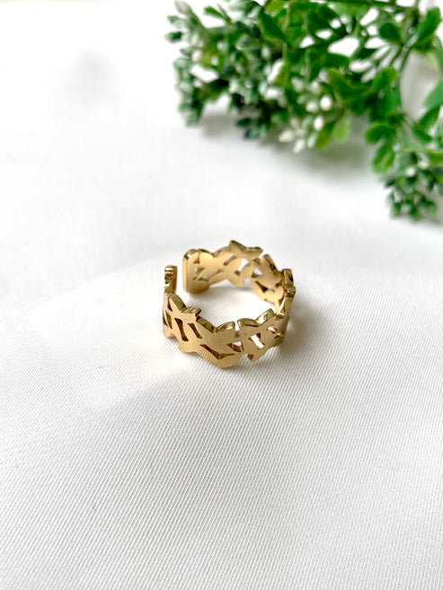Golden Leaf Ring
