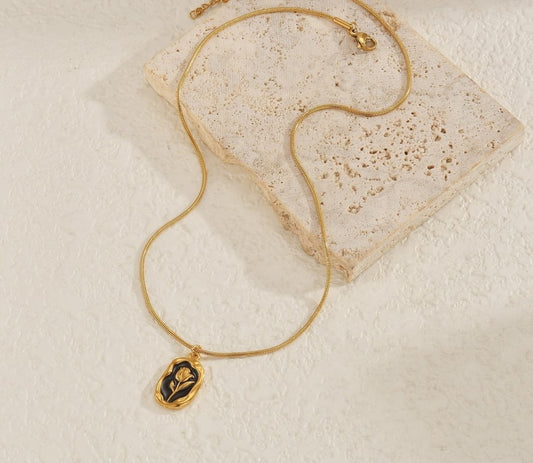 Black Rose Necklace