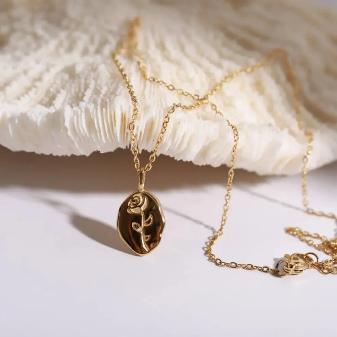 Golden Rose Necklace
