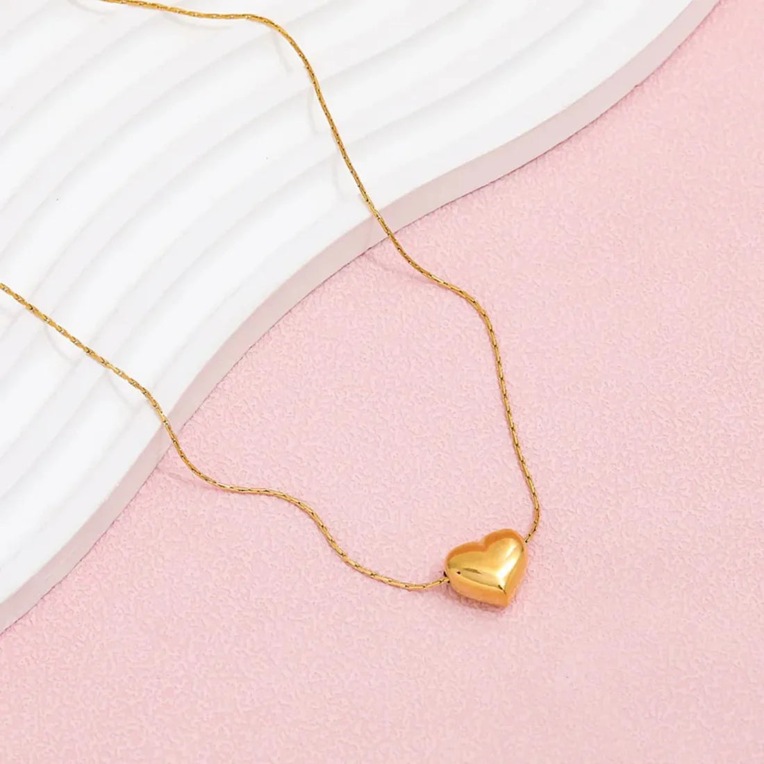 Heart Lean Chain Necklace