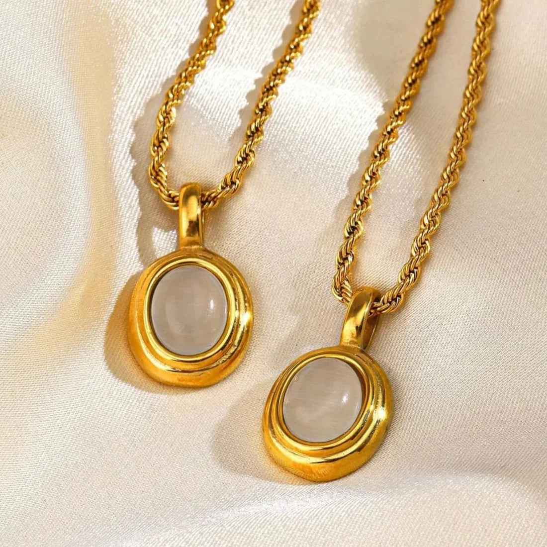 White Rope Chain Necklace