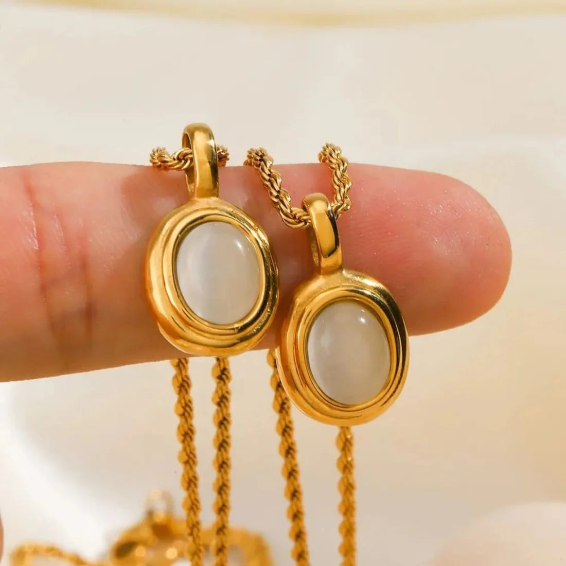 White Rope Chain Necklace