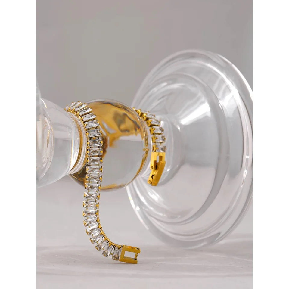 Golden Tennis Bracelet